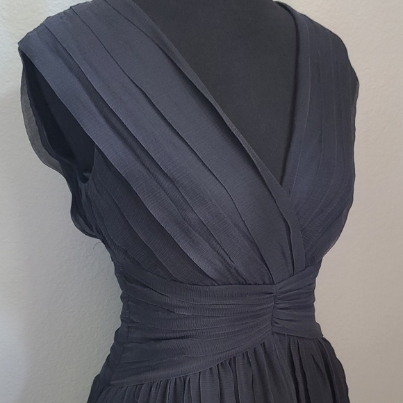 Vintage Black Marilyn Monroe Pleated Fit & Flare Dress - Picture 3 of 9